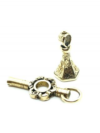 Antique Georgian Yellow Gold Fob Key And A Fob Rare Collectible Stuart Crystal