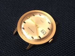 Vintage 1971 Timex Marlin Men’s Mechanical Wrist Watch 265602571 Runs And Stops 3
