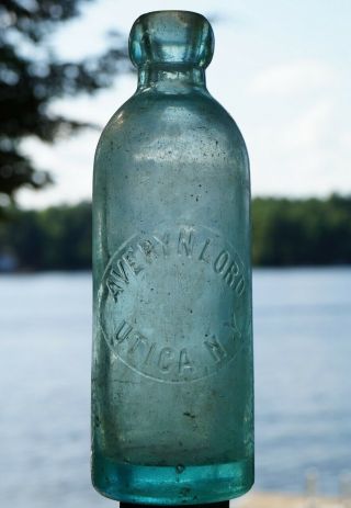 Antique (hutch) Soda Bottle - Averyn Lord - Utica,  York