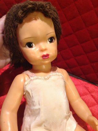 Vintage Terri Lee 16 " Brunette Doll