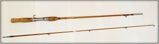 5.  5 Foot South Bend No 10 Split Bamboo 2 Piece Spinning Rod