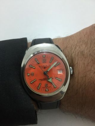 Vintage Rolatron Mechanical Men Wristwatch Swiss Made