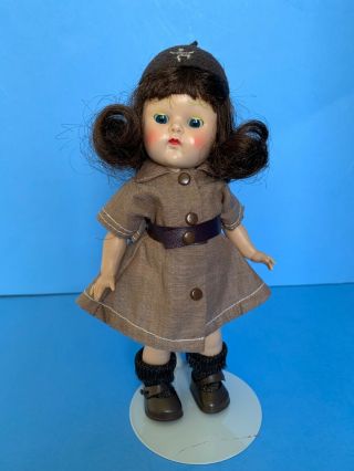 Vintage Vogue Ginny Walker Doll In Brownie Outfit
