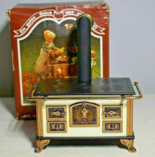 Hennig Victorian Stove Oven Dollhouse Miniature Kitchen 1:12 Germany Vintage