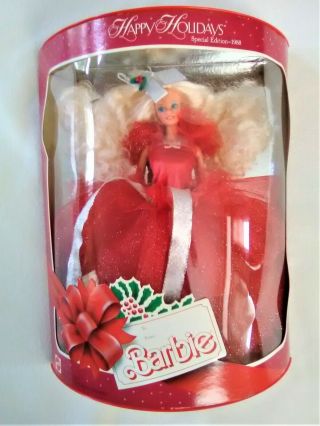 Vintage Mattel Happy Holidays Holiday Barbie 1988 Special Edition 1703 Nrfb