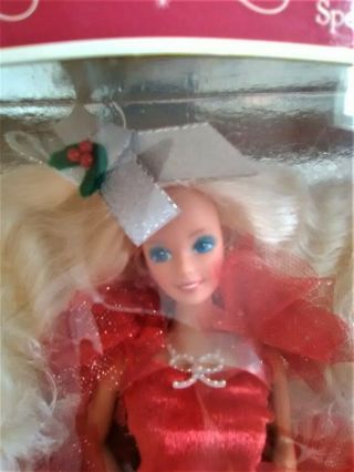 Vintage Mattel Happy Holidays Holiday Barbie 1988 Special Edition 1703 NRFB 3