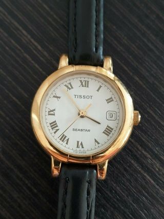 Vintage Tissot Seastar T101 Gold Plated Ladies Quartz Swiss Wrist Watch