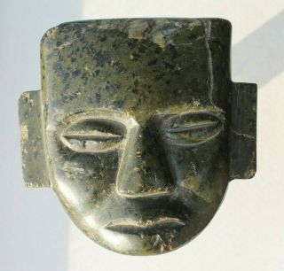 PRE COLUMBIAN - TEOTIHUACAN MASK - GREEN STONE - EX MAJOR HOUSE - NR 2