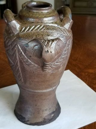 Vintage Antique Art Pottery Vase Unknown Maker Mark