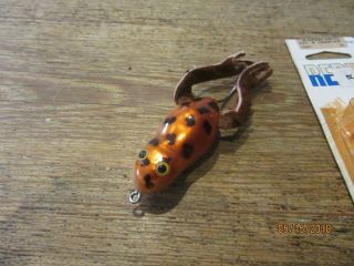 Vintage Fishing Lure Unsigned Frog
