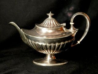 Vintage Gorham Silver Plate Ornate Teapot Marked 01100 2 Pints