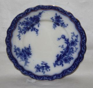 Thriftchi Antique Henry Alcock Co.  Flow Blue Side Plate 7.  75 " Across.