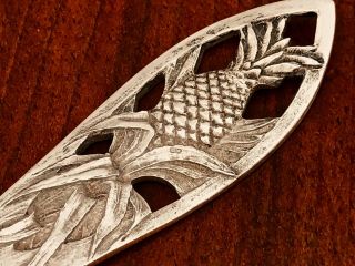 - American Pierced Sterling Silver Souvenir Teaspoon For Honolulu No Monograms