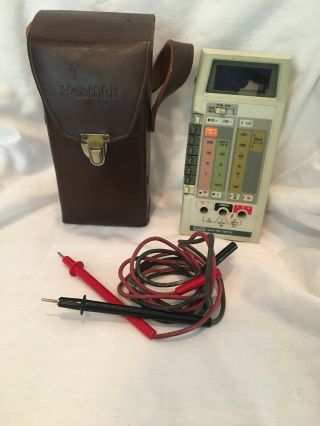 Vintage Fluke 8024a Multimeter Digital Handheld Test Meter With Leather Case