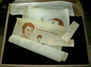 Vintage 1978 Elvis Presley American Trilogy Velvet & Artspun Paint By Number Set