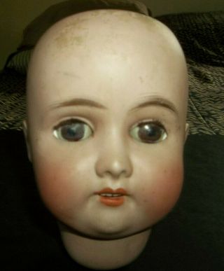 Antique Vtg C M Bergmann Bb Ii Bisque Doll Head Made In Germany No Chips Or Crac