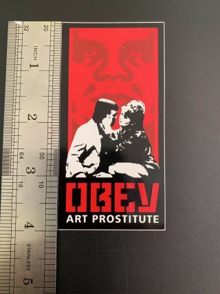 Vintage Art Prostitute Sticker Shepard Fairey Obey Andre The Giant Poster