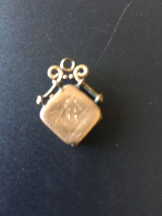 Antique Gold Masonic Locket Pocket Watch Fob
