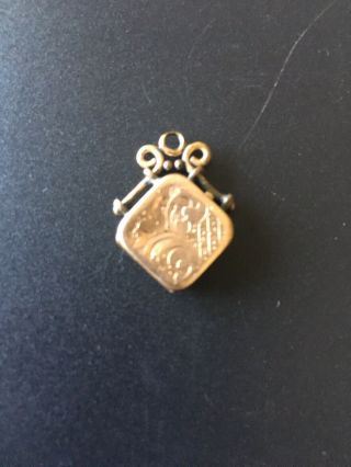 Antique Gold Masonic Locket Pocket Watch Fob 2