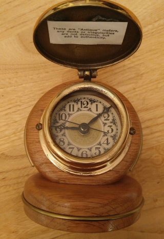 Antique York NEPTUNE METER Trident water meter Brass Clock steam punk 3