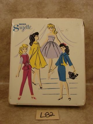 L82 Vintage Miss Suzette Doll Case Great Graphics