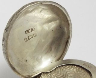 LOVELY DECORATIVE ENGRAVED ENGLISH ANTIQUE 1904 STERLING SILVER SOVEREIGN CASE 6