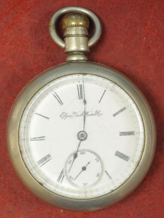 1894 Elgin Pocket Watch,  Model 5,  Size 18,  7 Jewels,  Not Running,  Grade 73