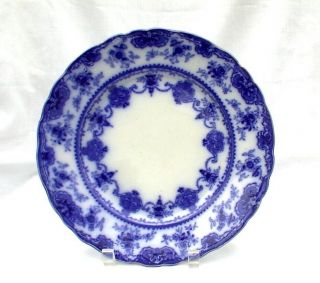 Norah Flow Blue 10 " Plate T Rathbone & Co Antique