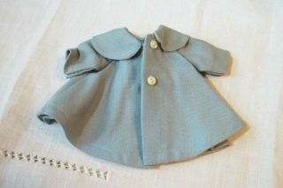 Vintage Madame Alexander Kin Wendy Blue Coat With White Buttons