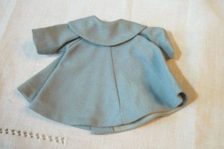 Vintage Madame Alexander kin Wendy blue coat with white buttons 2