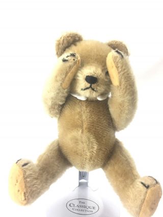 Cute 10 " Antique Mohair Jointed Teddy Bear Plush Toy Well Loved Steiff?