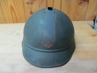 Antique WWI or WWII French Adrian Medical Corps Military Helmet w/ Crest 5