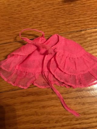 Cool Vintage Barbie Francie Hot Pink Organza Ruffled Cape First Formal 1260