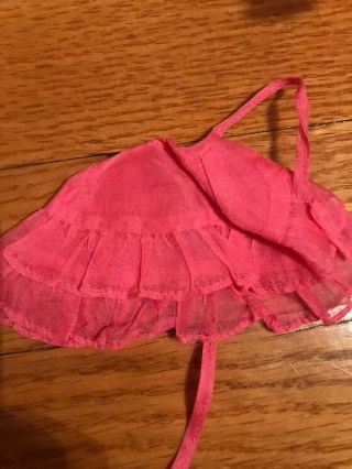 Cool Vintage Barbie Francie Hot Pink Organza Ruffled Cape First Formal 1260 2