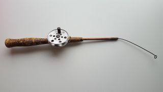 Vintage Old Winter Ice Fishing Fish Rod