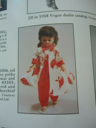 1950 ' s Vintage Vogue Jill Red & White Robe & PJ ' s (no doll) EVC tagged 8