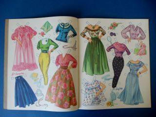 Vintage 1955 GRACE KELLY Paper Dolls Book Whitman 2049 UNCUT 3