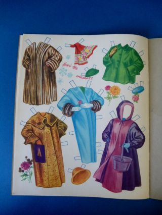 Vintage 1955 GRACE KELLY Paper Dolls Book Whitman 2049 UNCUT 6