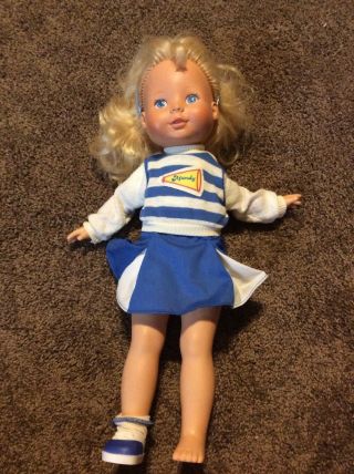 My Friend Birthday Mandy 16 " Doll Cheerleader Fisher - Price Blonde Blue Eyes