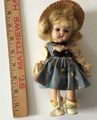 Charming Vintage Vogue Ginny Doll in outfit w hat 6