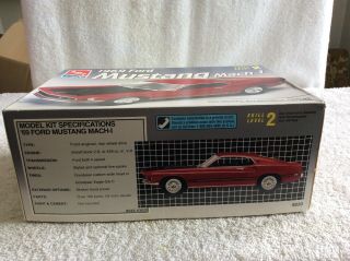1969 FORD MUSTANG MACH 1 AMT 1:25 MODEL KIT 2