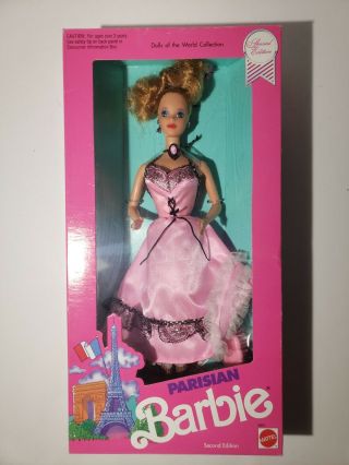 Mattel 1990 Parisian Barbie Paris 