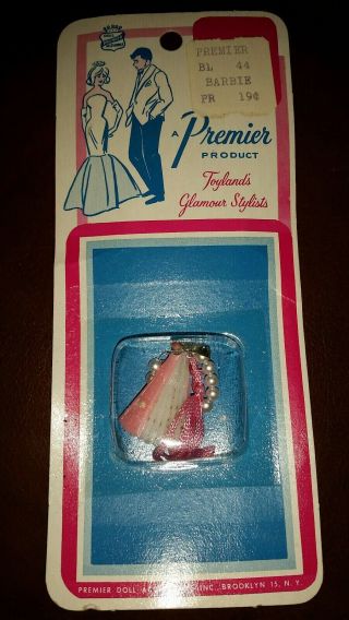 Vintage Barbie Clone Premier Fan & Pearl Necklace Accessory,  Nrfp