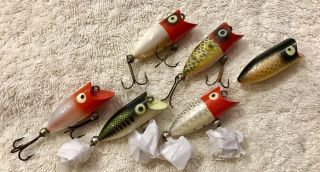 6 Fishing Lures James Heddon Tiny Lucky 13 Tackle Box Crank Baits