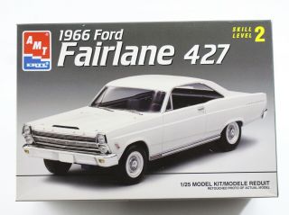 1966 Ford Fairland 427 Amt 1:25 6180 Model Kit Open Box Complete