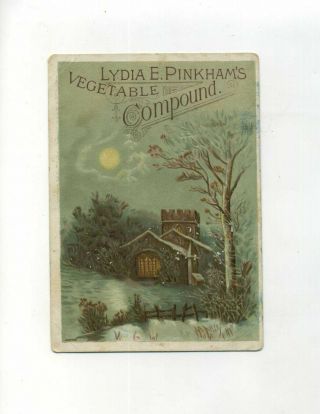 Antique Victorian Trade Card Lydia Pinkhams Vegetable Compound Minerva Oh Hoopes