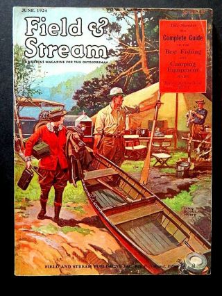 Field And Stream - June 1924 / Vintage 1920 