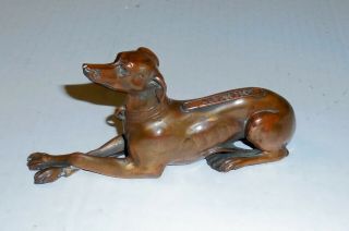 Vintage Jennings Brothers Bronze Greyhound Dog Figure Marquette