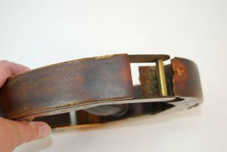 Antique Vintage Boston Hat Extender Stretcher Form Wood Brass Cast Iron Milinery 5