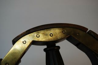 Antique Vintage Boston Hat Extender Stretcher Form Wood Brass Cast Iron Milinery 6